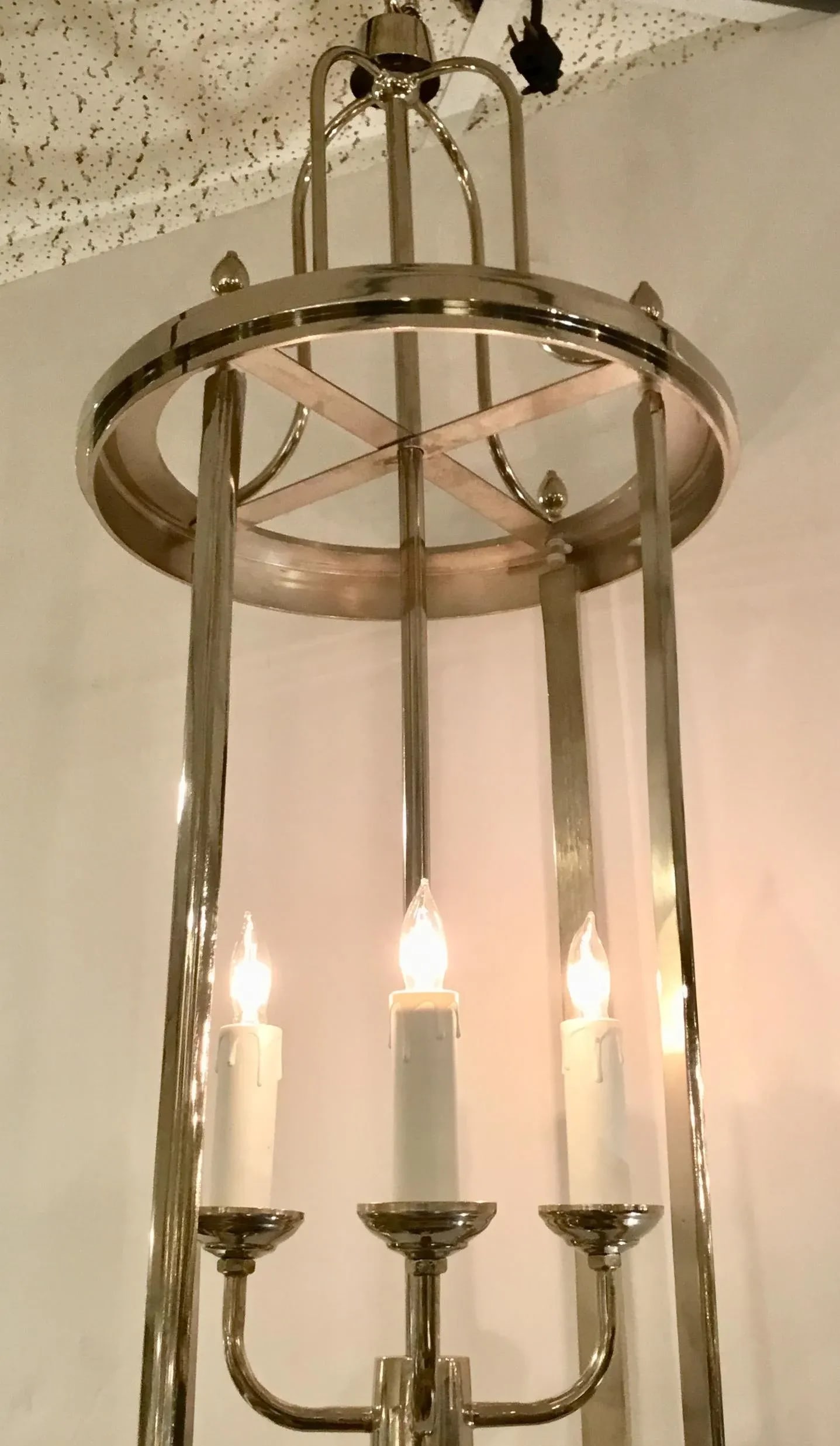 Four Light Stainless Steel Pendant Lantern - 4