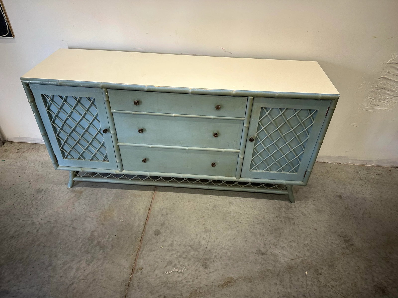 1950s Ficks Reed Style Sideboard - 2