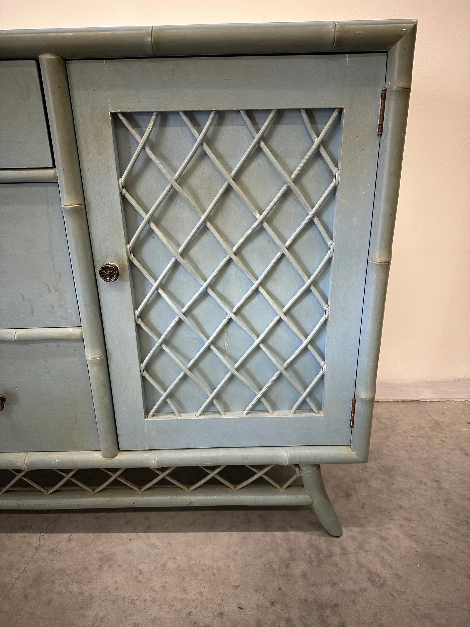 1950s Ficks Reed Style Sideboard - 6