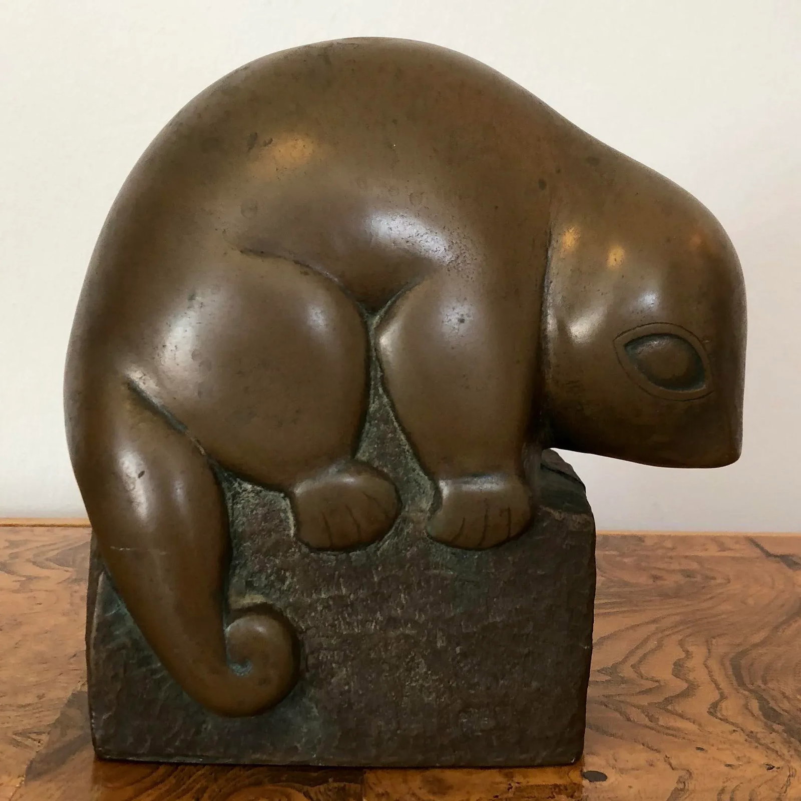 Mid-Century Bronze Opossum Figure - 8