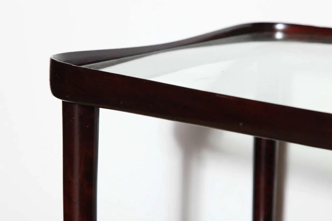 1950s Italian Modern Solid Rosewood Bar Cart - 7