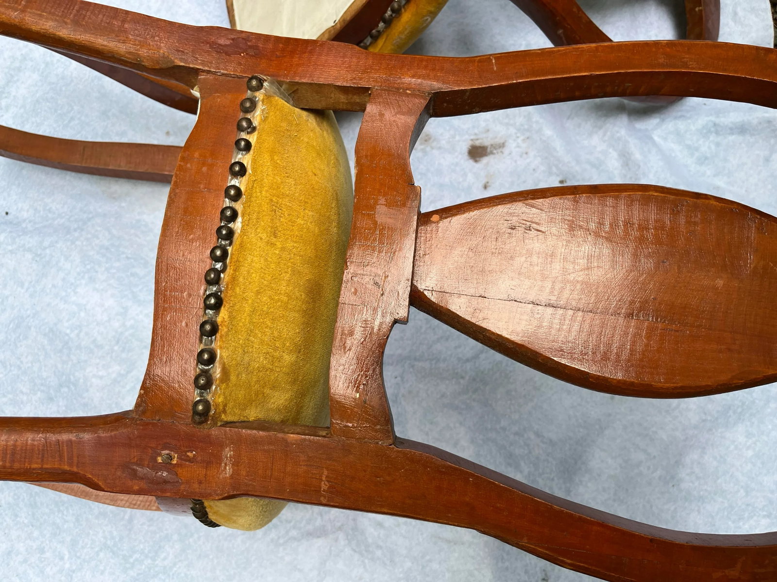 Antique Marquetry Side Chairs a Pair - 9