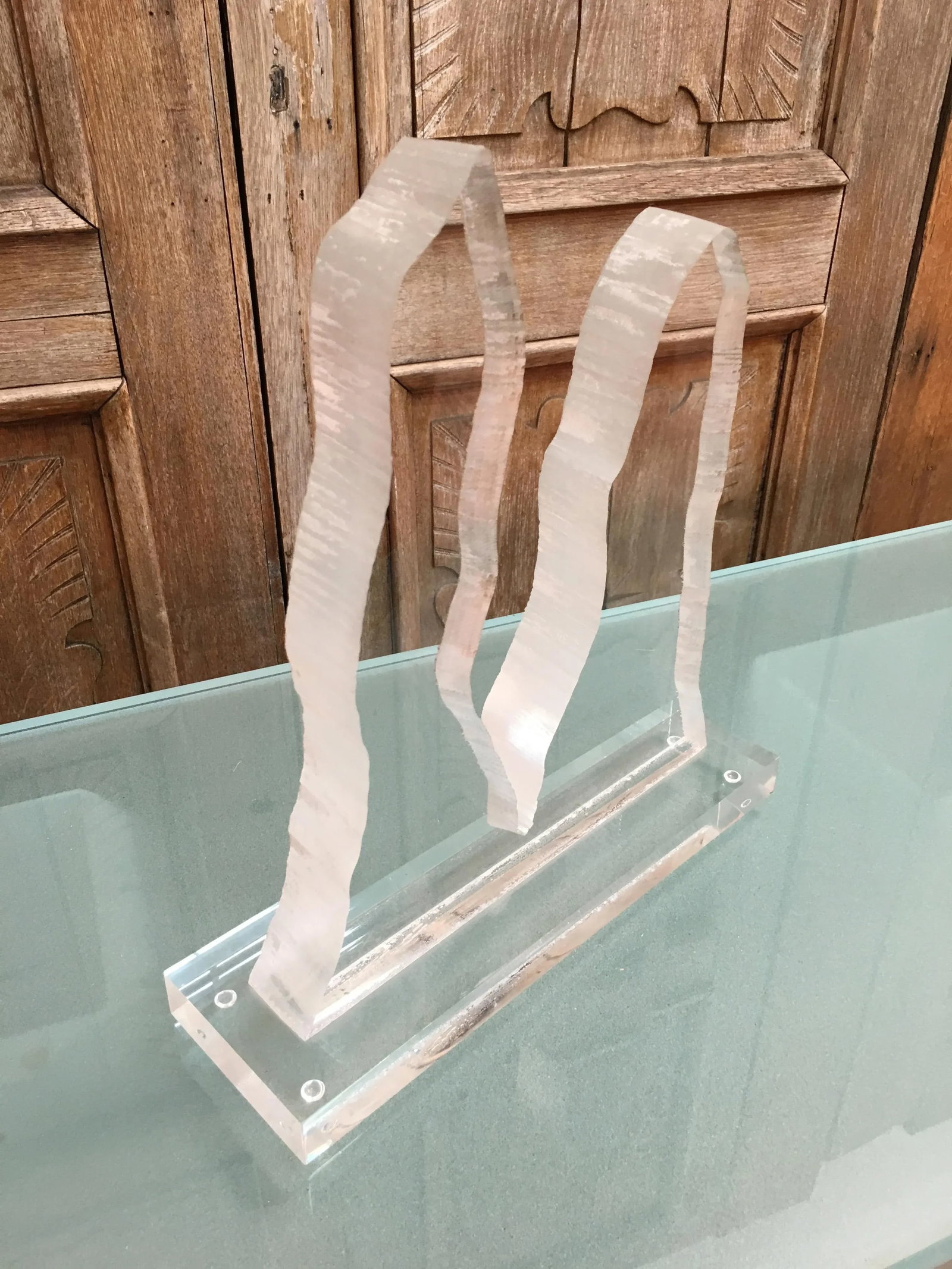 Late 20th Century Vaham Lucite Signed Sculpture - 3