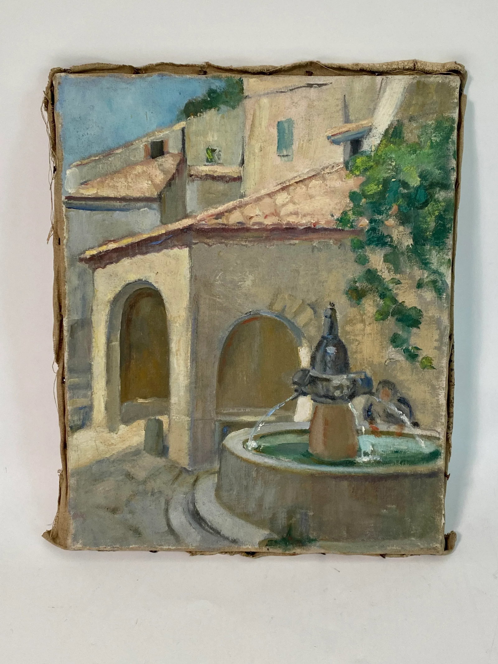 1900s French Landscape Oil on Canvas Painting - 2