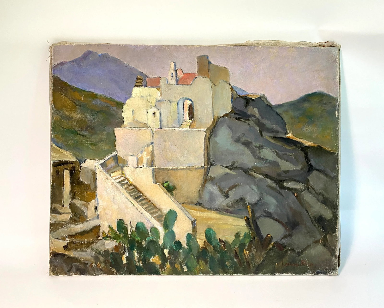 1967 French Corsica Oil Painting - 2