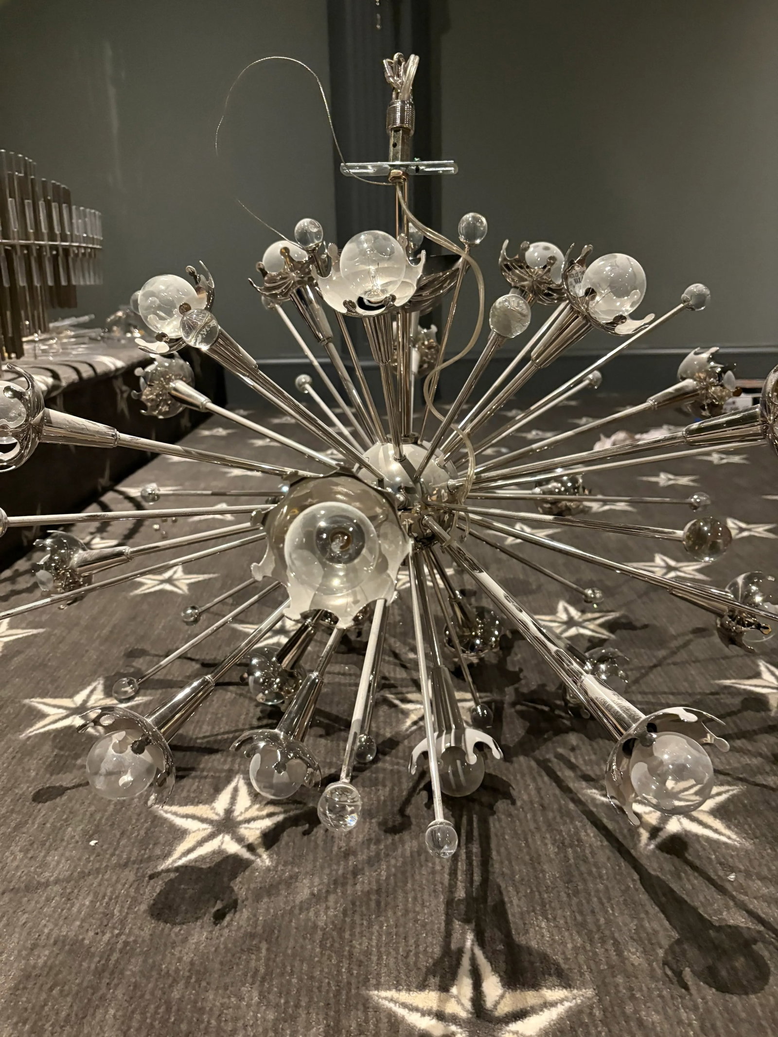 Jonathan Adler Large Sputnik Chandelier in Polished Nickel - 8