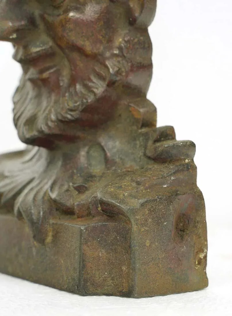 Late 20th Century Cast Iron Figural Gnome Statue - 8