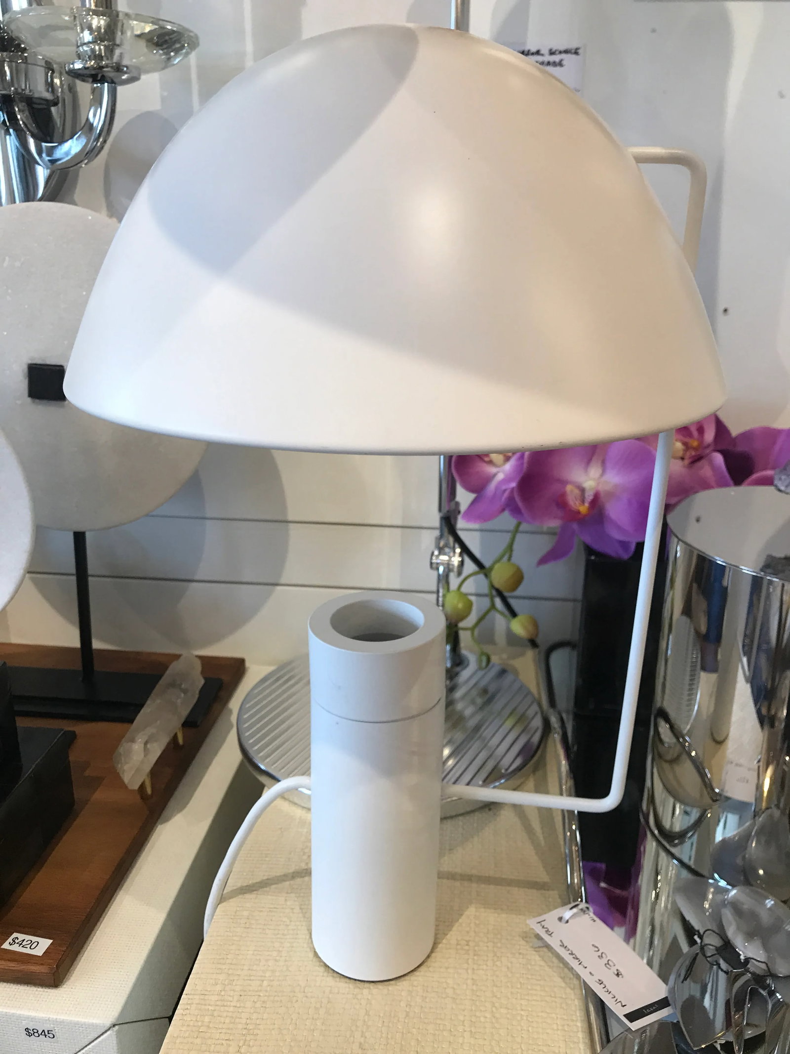 Modern Mia White Table Lamp - 4