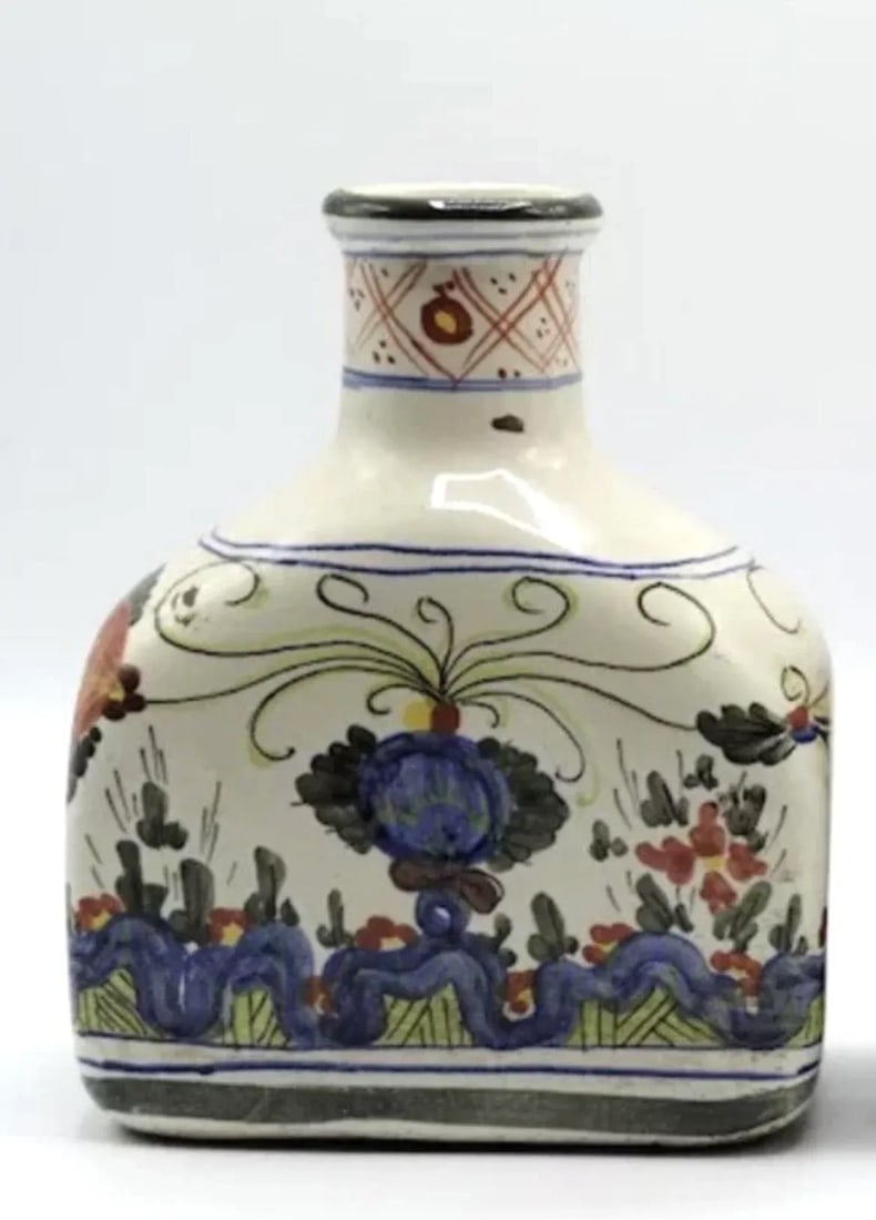Antique Italian Faience Vases Flasks, a Pair - 10
