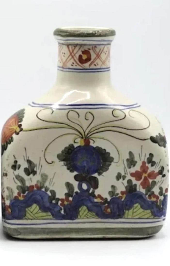 Antique Italian Faience Vases Flasks, a Pair - 8
