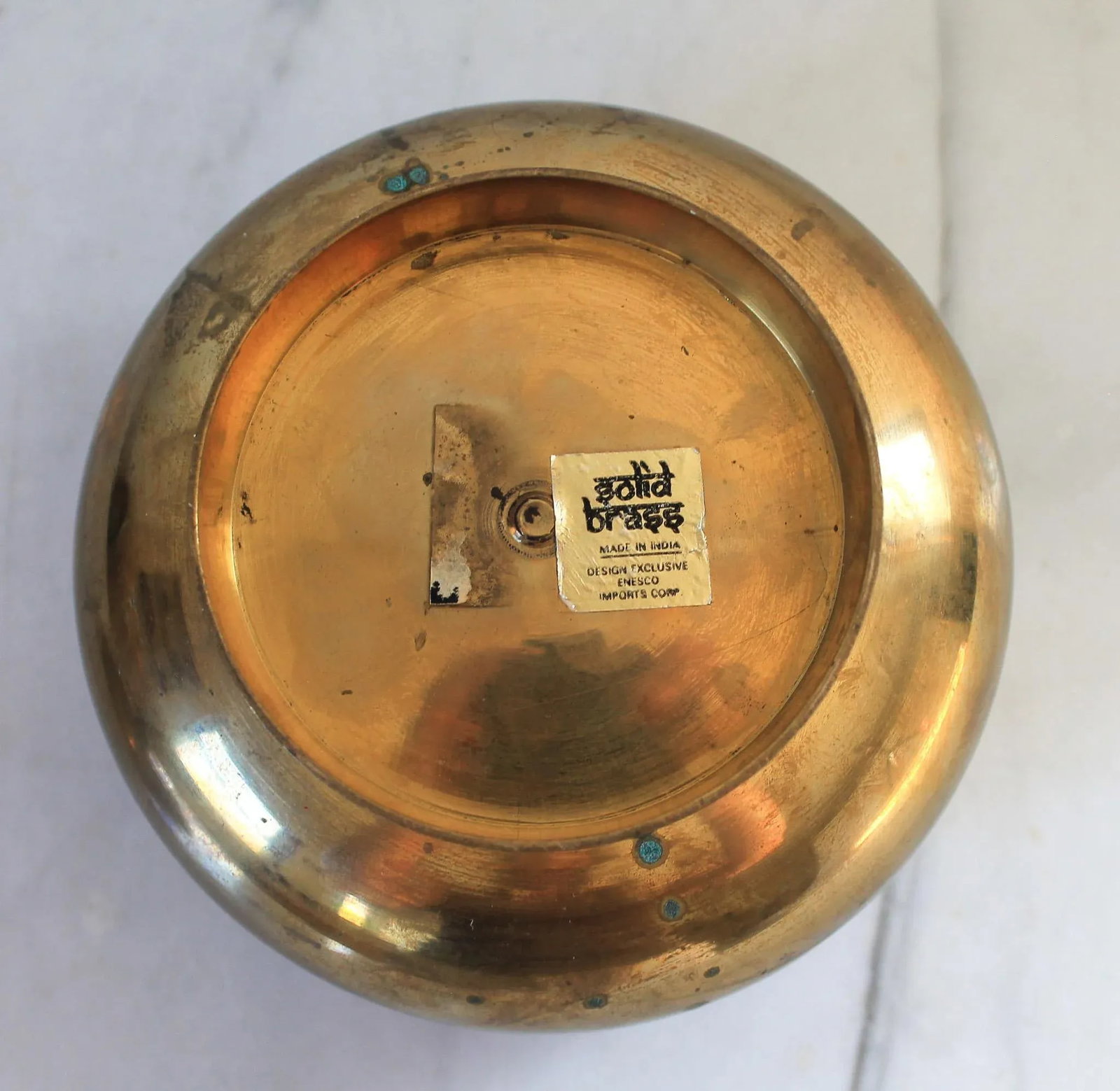 Vintage Brass Unicorn Trinket Box - 7