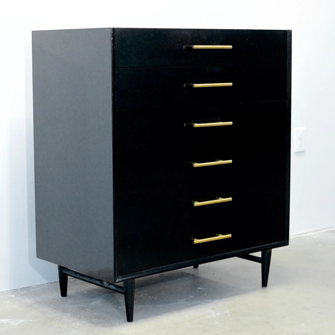 American of Martinsville "Silhouette Tall Dresser Designed by Merton L. Gershun - 2