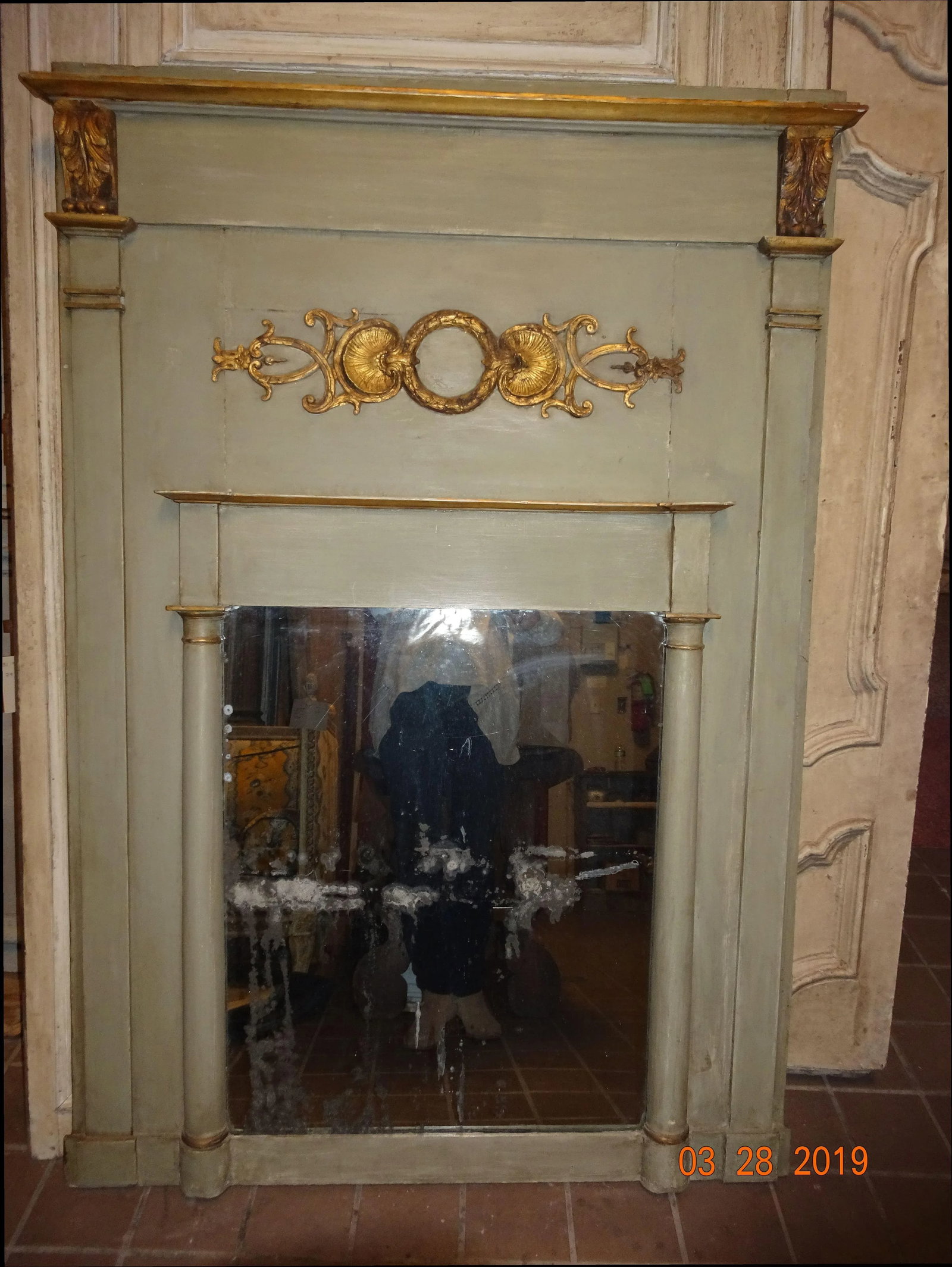 19th Century French Trumeau Mirror - 12