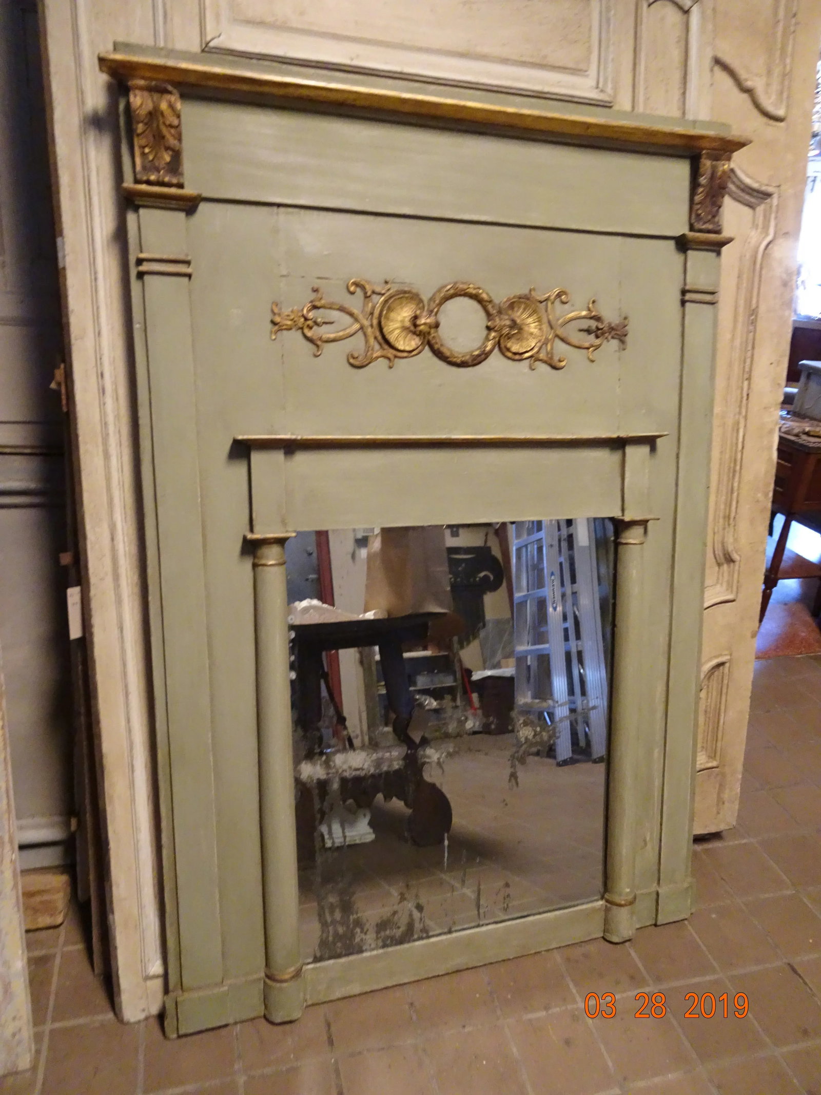 19th Century French Trumeau Mirror - 4