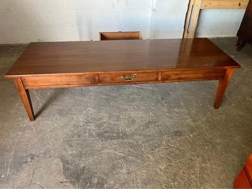 Henkel Harris Vintage Solid Wild Cherry Shaker Style Coffee Table - 6