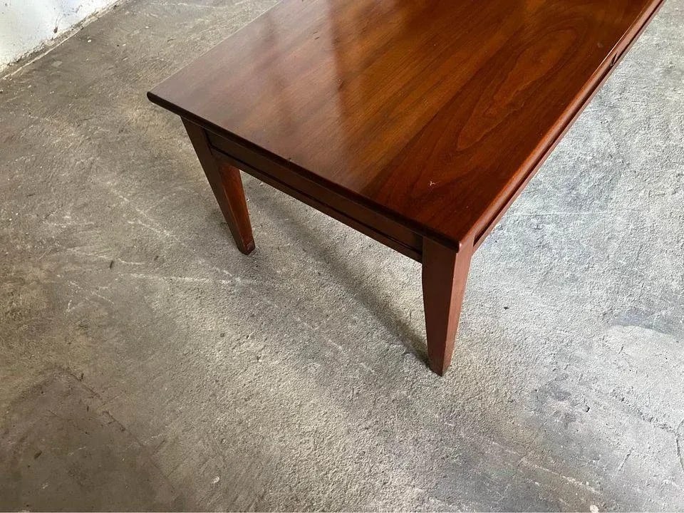 Henkel Harris Vintage Solid Wild Cherry Shaker Style Coffee Table - 7