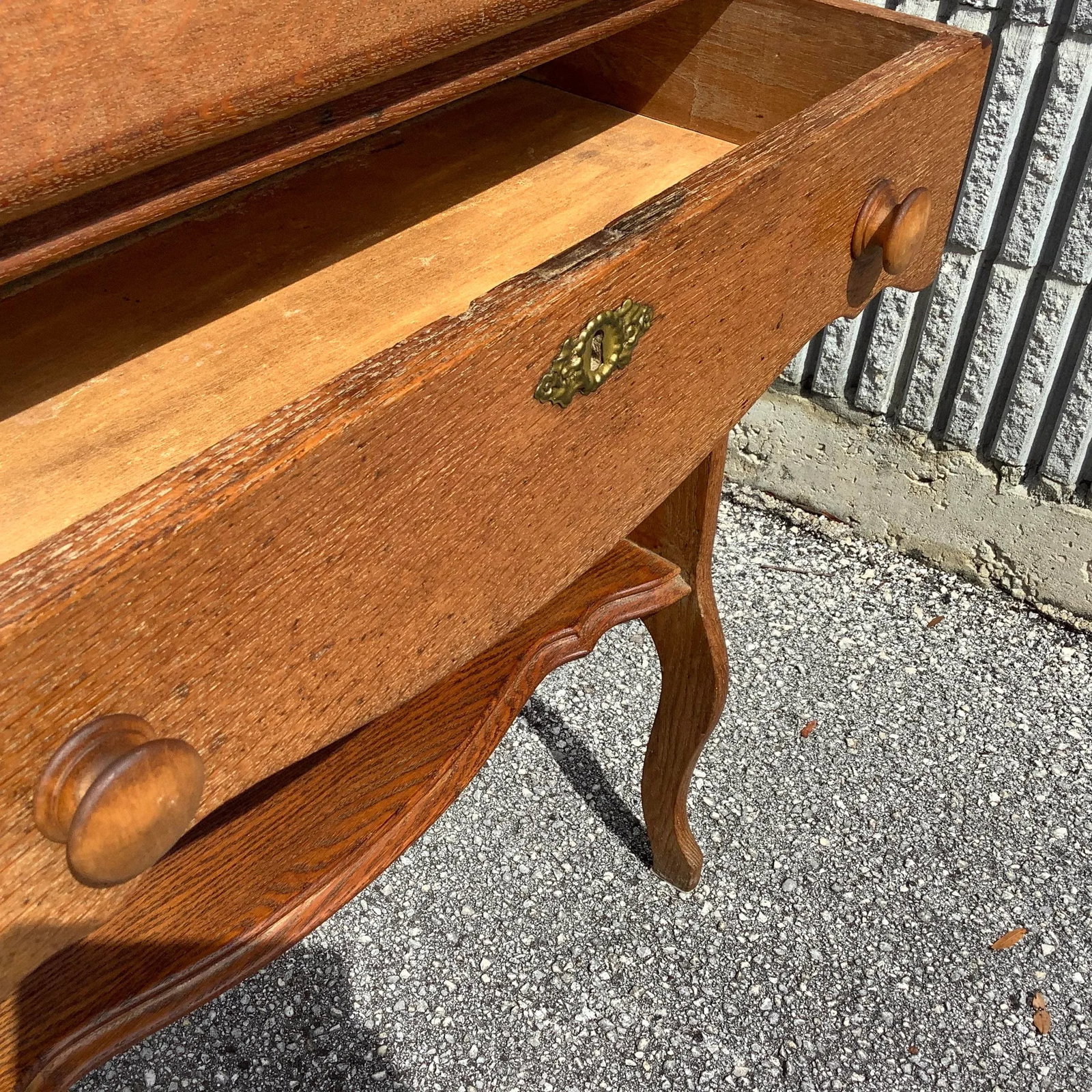 1920s Antique Oak Larkins Desk - 10