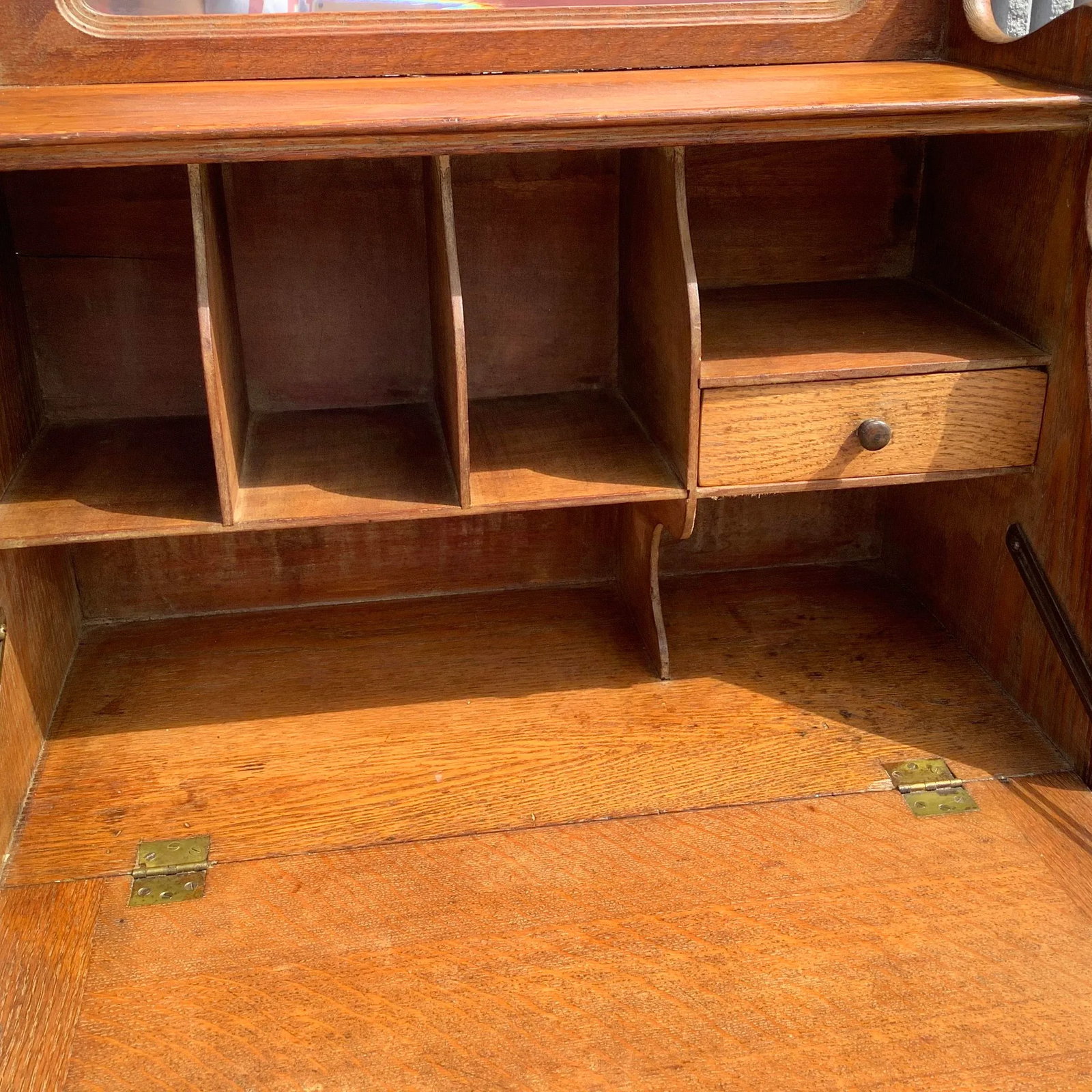 1920s Antique Oak Larkins Desk - 3