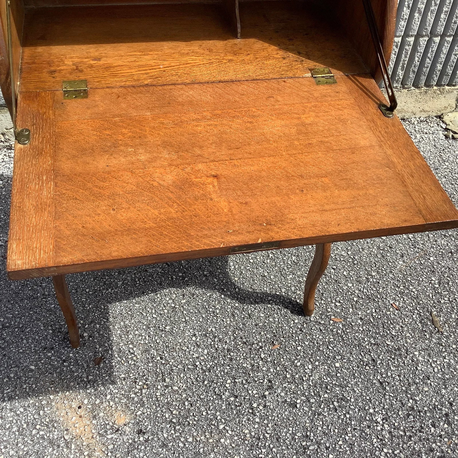 1920s Antique Oak Larkins Desk - 6