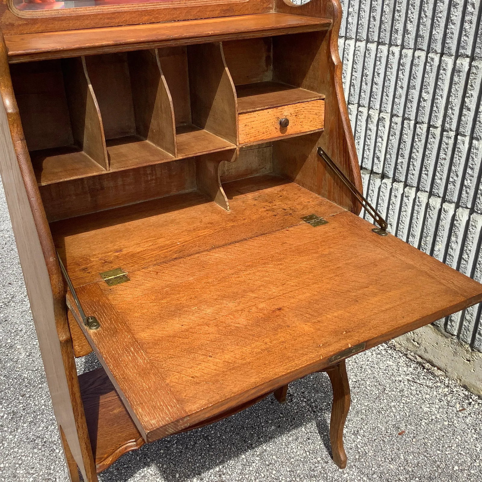 1920s Antique Oak Larkins Desk - 9