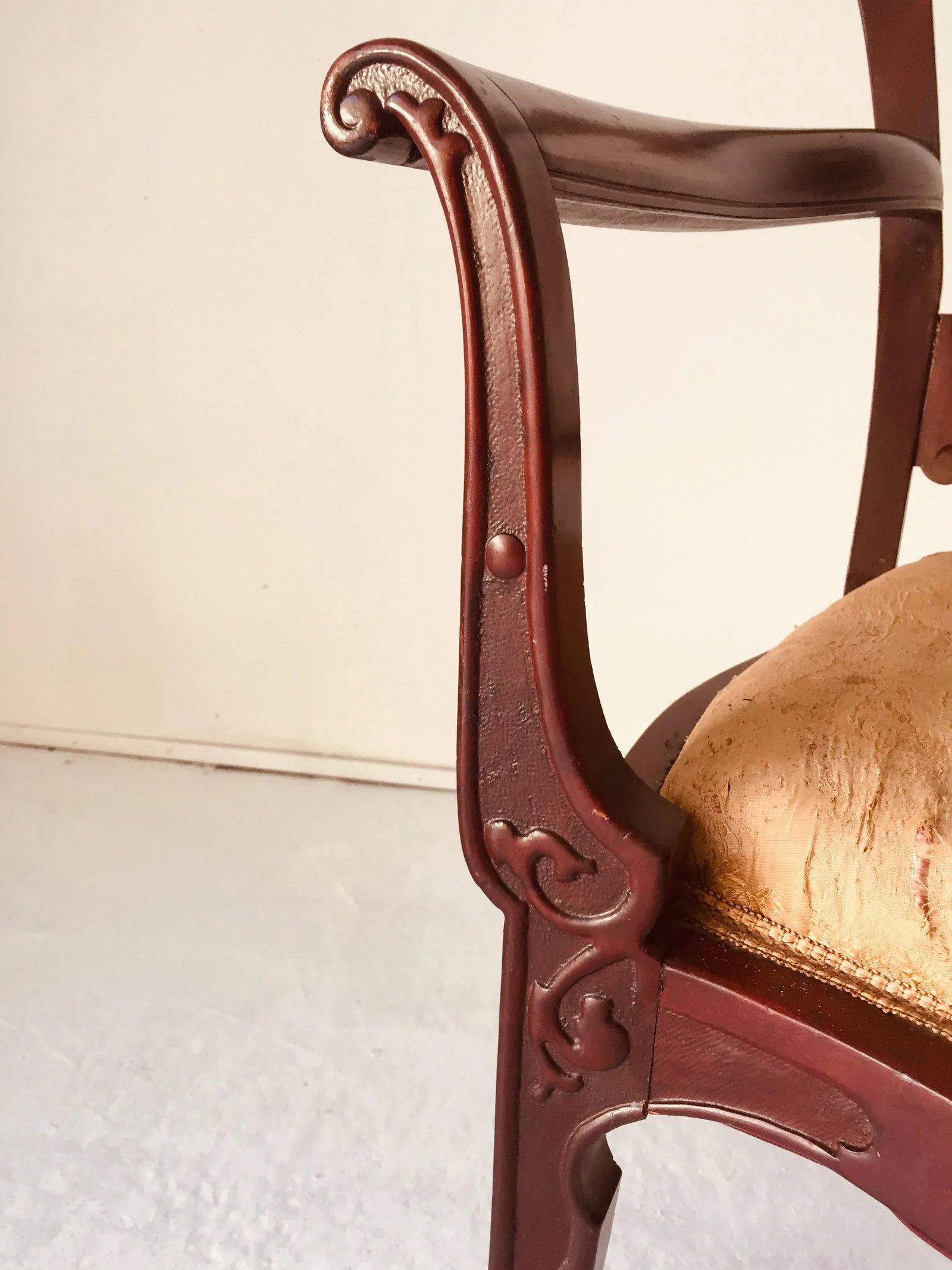Antigue Art Nouveau Arm Chair Mahogany C.1910 - 10
