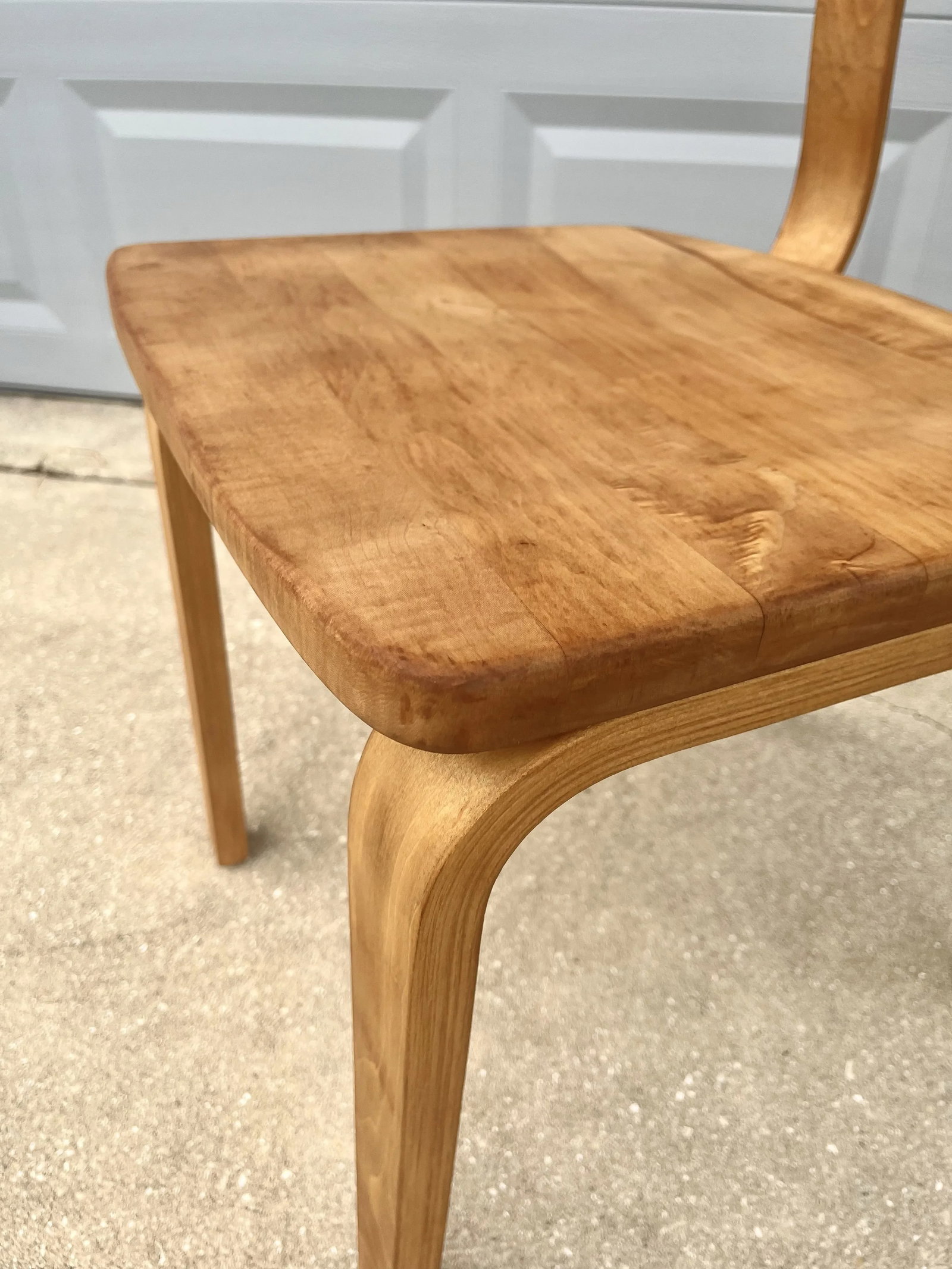 Bent Oak Plywood Single Desk or Side Chair | by Thonet - 4