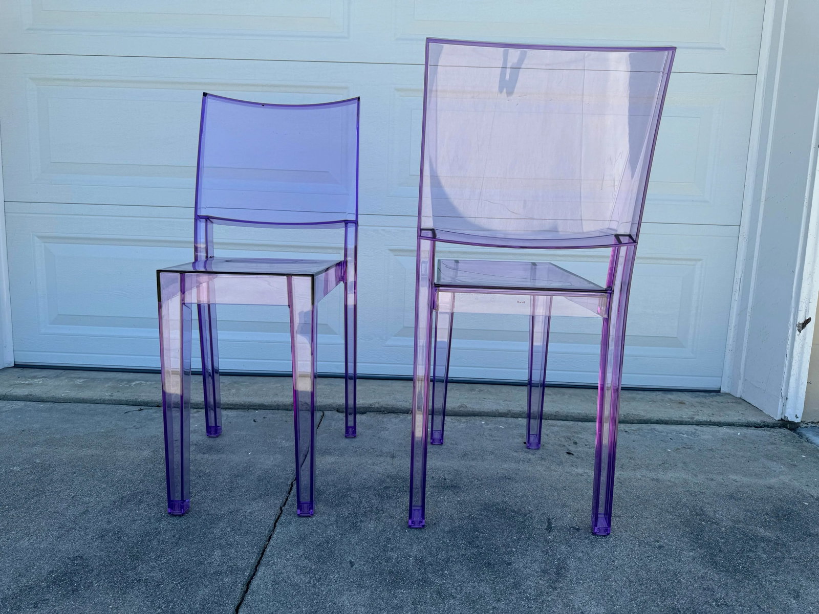 Philippe Starck for Kartell, Purple La Marie Chairs - a Pair - 10