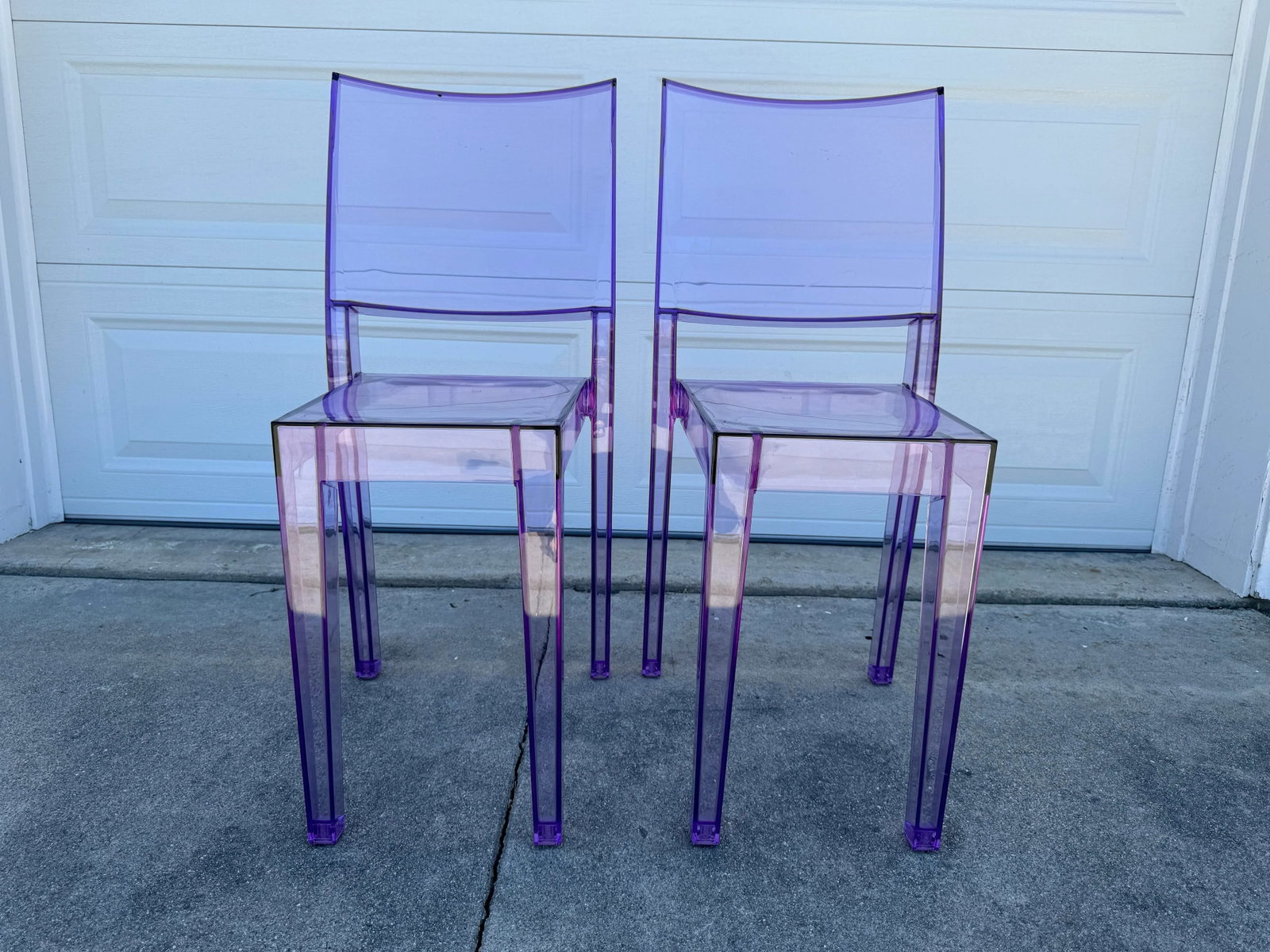 Philippe Starck for Kartell, Purple La Marie Chairs - a Pair - 2