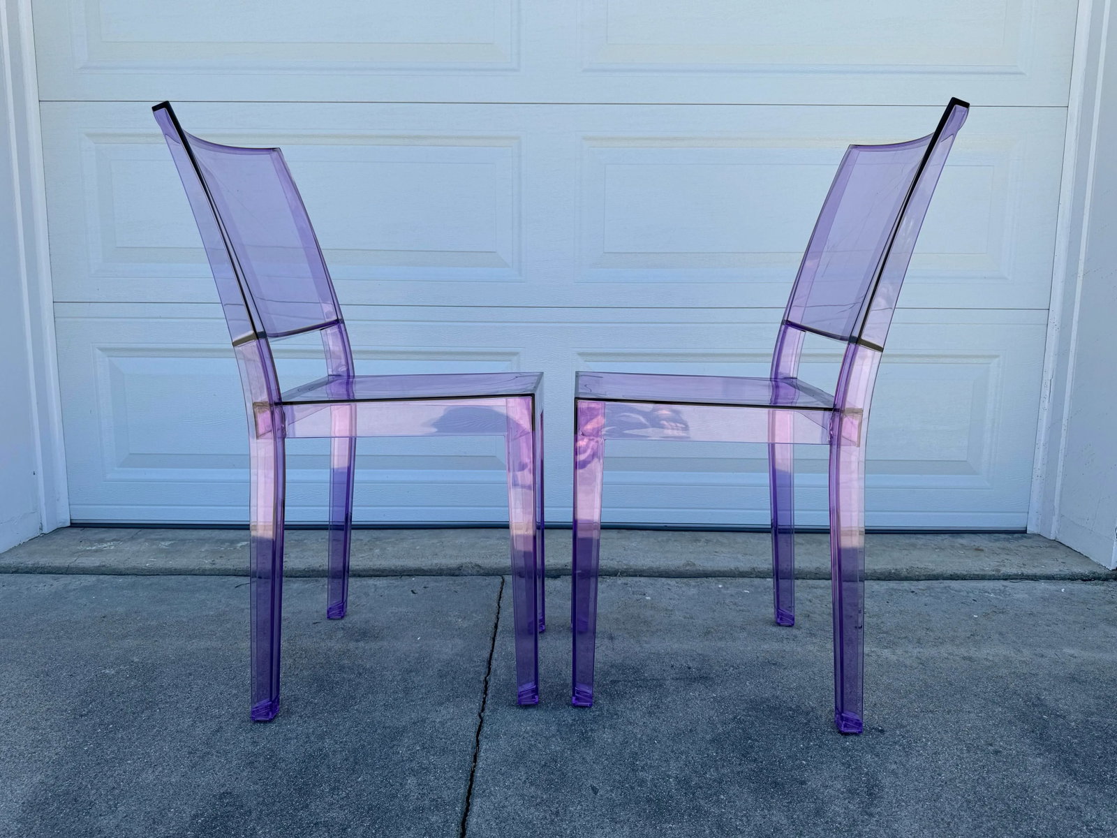 Philippe Starck for Kartell, Purple La Marie Chairs - a Pair - 4
