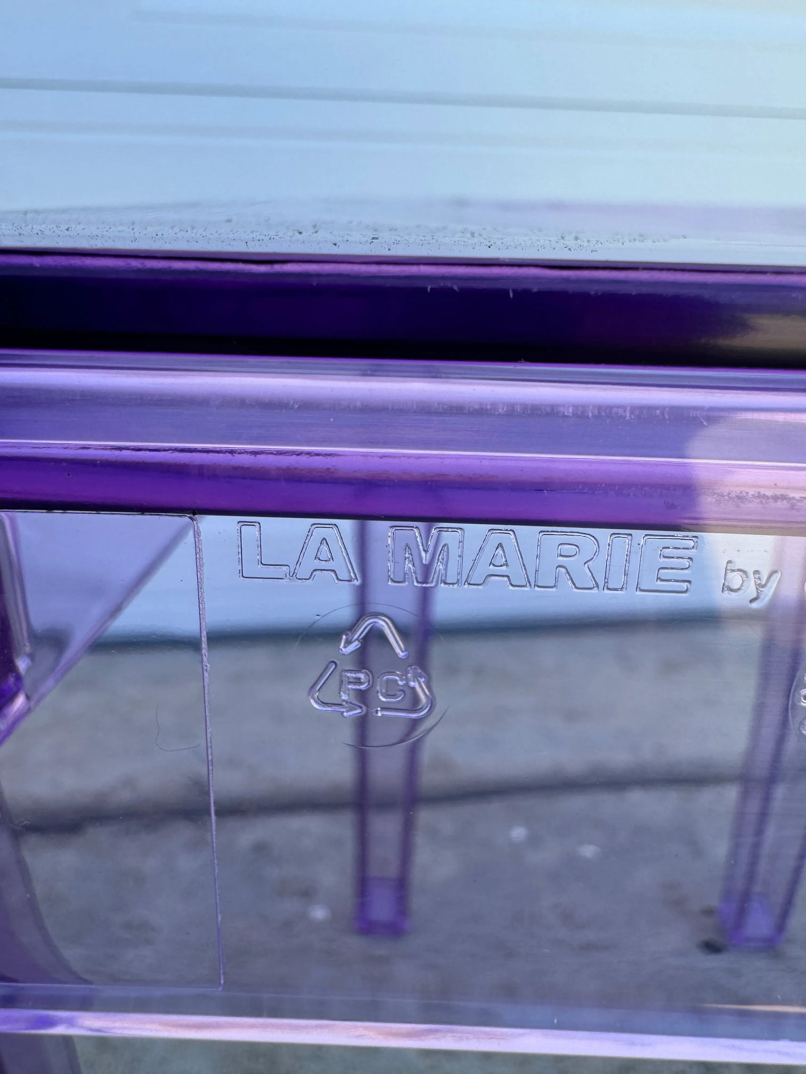 Philippe Starck for Kartell, Purple La Marie Chairs - a Pair - 8