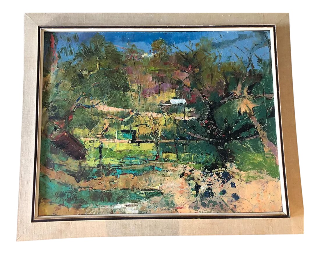 1930's Renis Zusters Oil Painting: This painting came out from the collection Eric Steiner from Virginia Country House. Renis Zusters (1919-1999) Outback Shack Signed Zusters (Lower Right) Inscribed Crescent Head Landscape (On thr