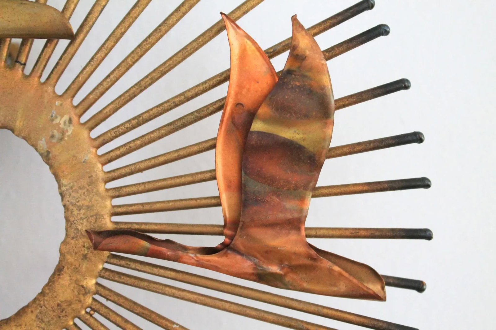 Vintage Brutalist Wall Art Birds Sculpture in the Style of Curtis Jere - 3