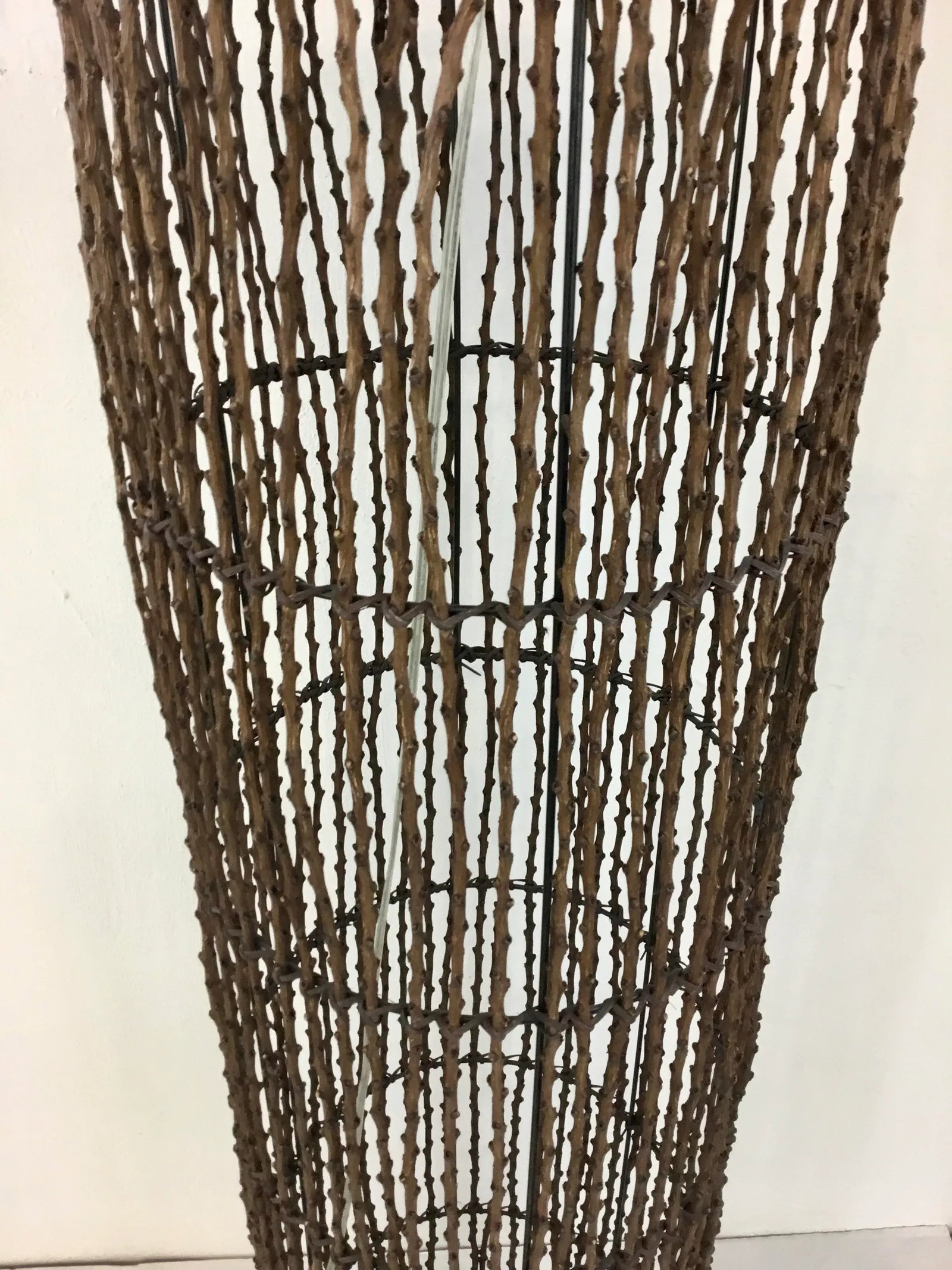 Arteriors Organic Modern Brown Rattan Chance Floor Lamp - 4