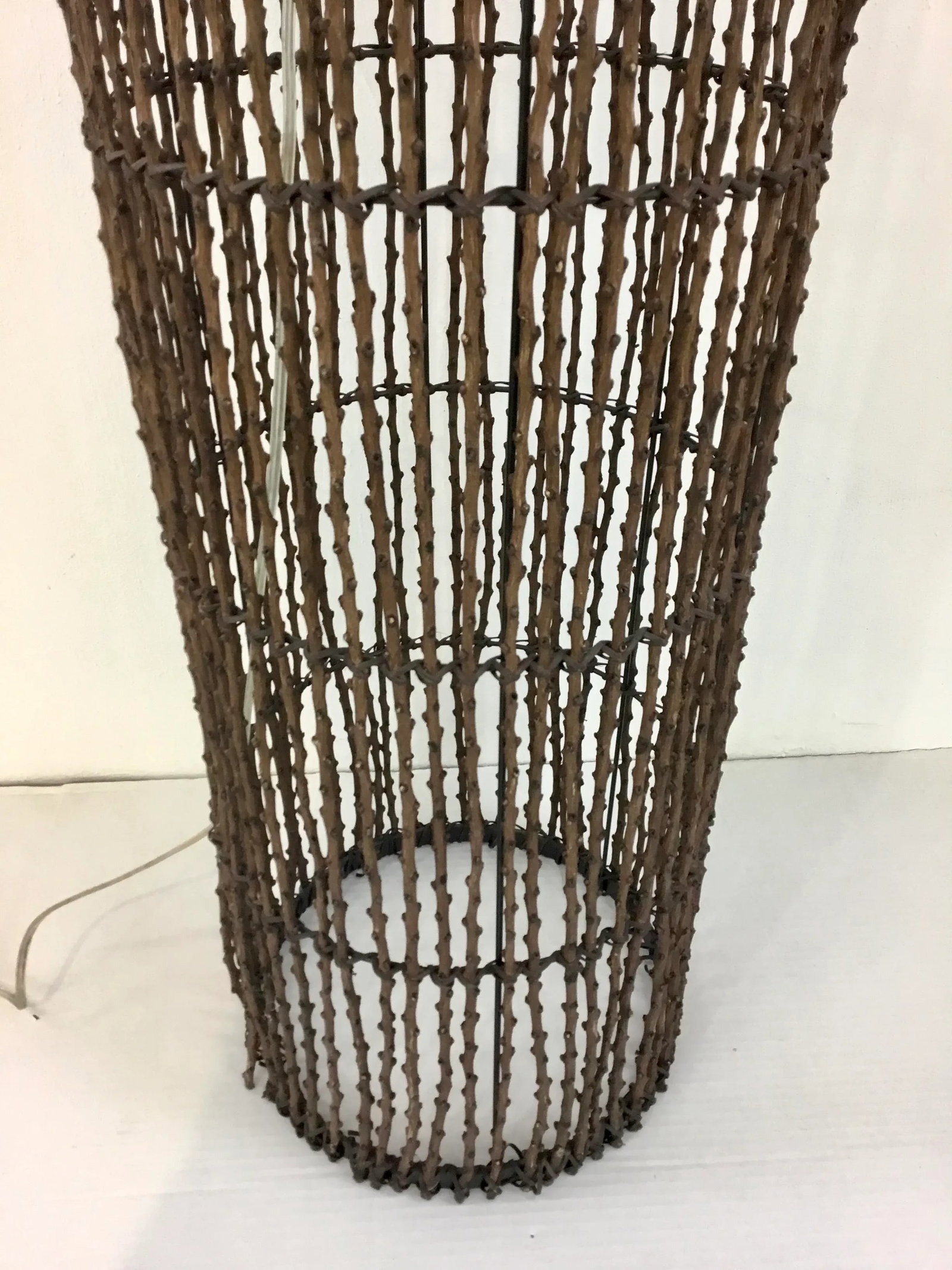 Arteriors Organic Modern Brown Rattan Chance Floor Lamp - 5