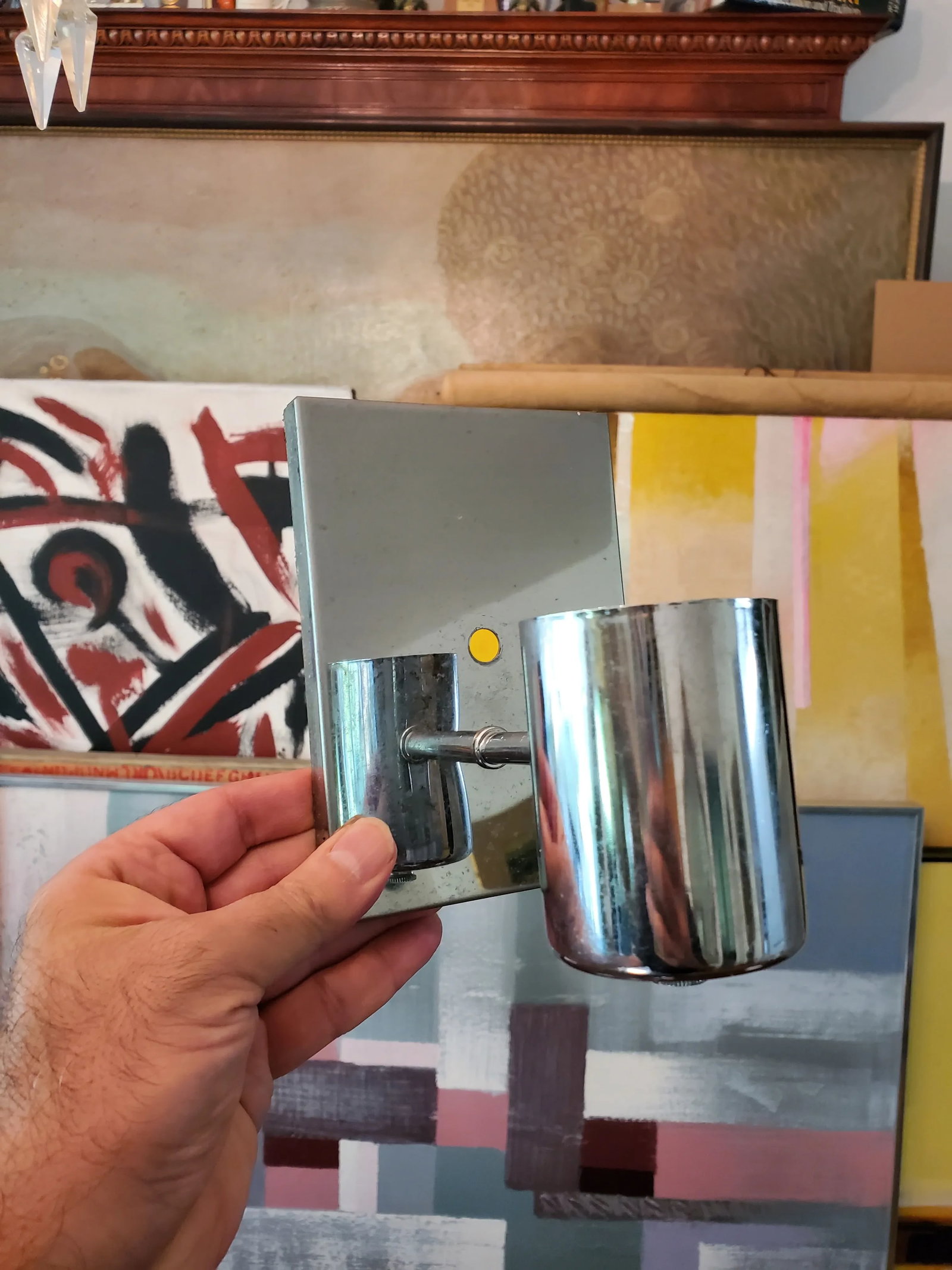 Vintage Mid-Century Chrome Sconces - Set of 4 - 7