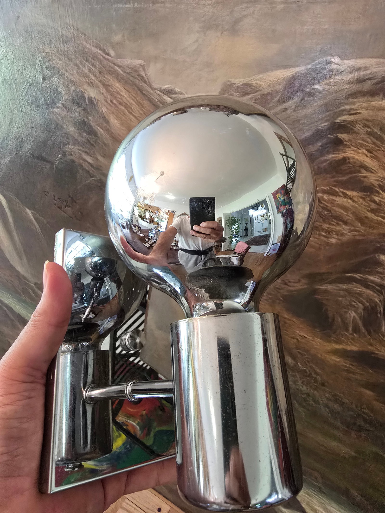 Vintage Mid-Century Chrome Sconces - Set of 4 - 8