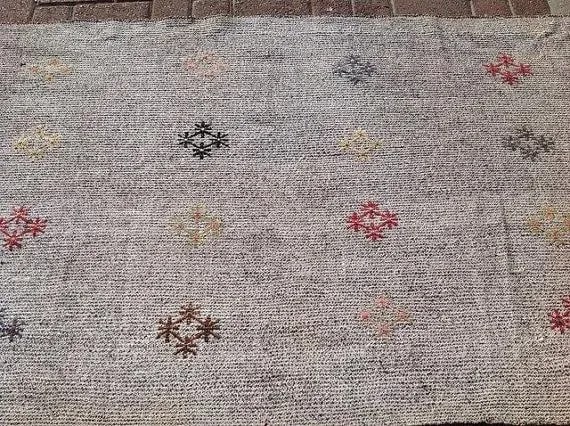Vintage Turkish Kilim Rug Runner - 3'2" x 9'1" - 5