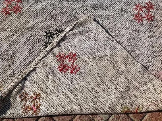 Vintage Turkish Kilim Rug Runner - 3'2" x 9'1" - 6