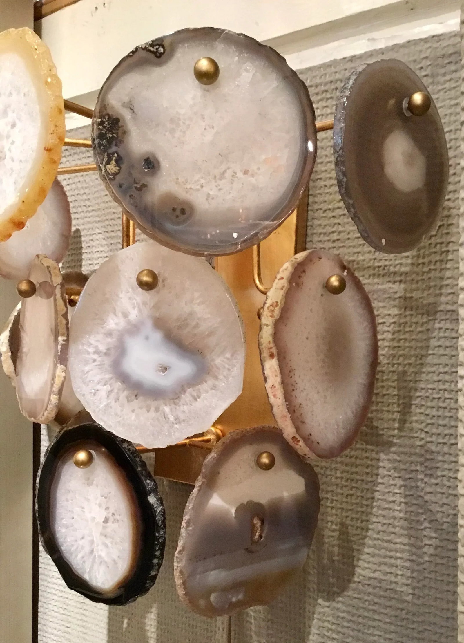 Regina Andrew Modern Gold Finish and Agate Sabrina Sconce - 3