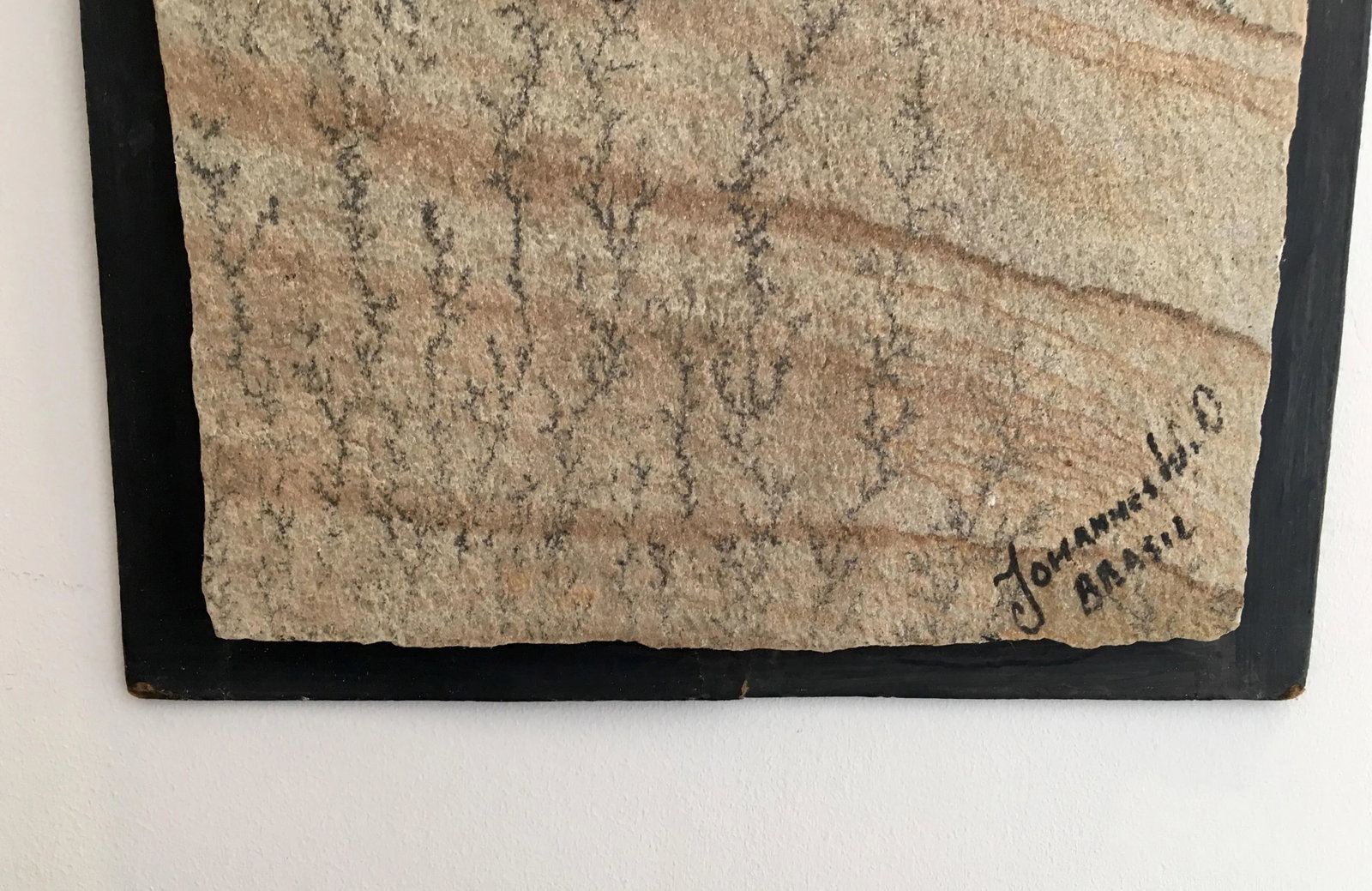 Boho Chic Copper and Fossilized Stone Mixed Media Art by Dutch Artist Johannes Van Dartelen - 3