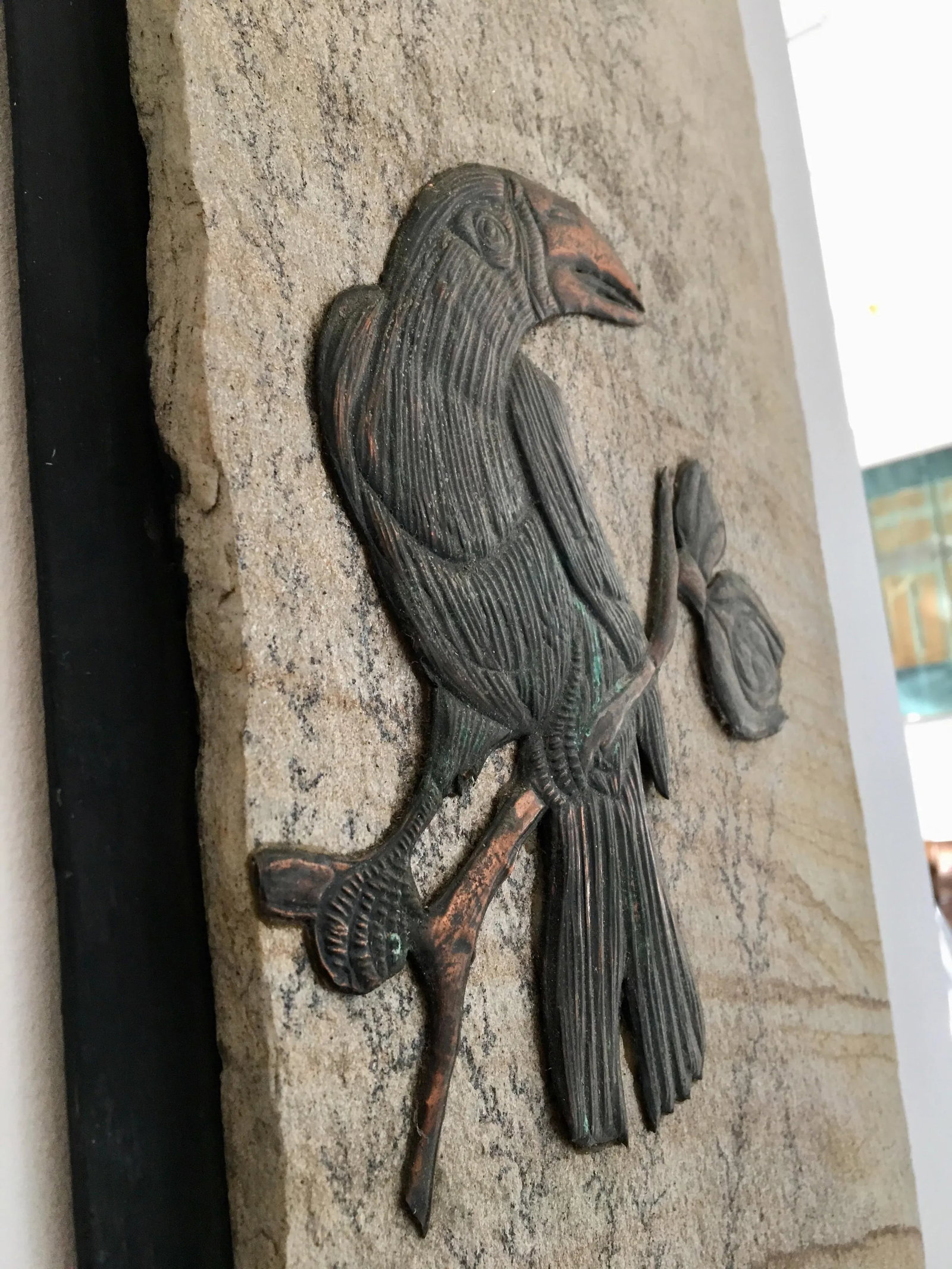 Boho Chic Copper and Fossilized Stone Mixed Media Art by Dutch Artist Johannes Van Dartelen - 8