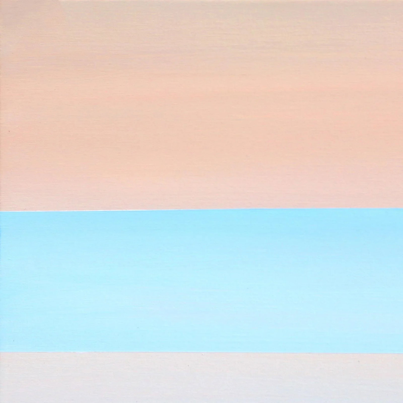 Morning Breeze 2 - Contemporary Landscape Pastel Soft Blue and Orange Original Painting on Canvas by - 2