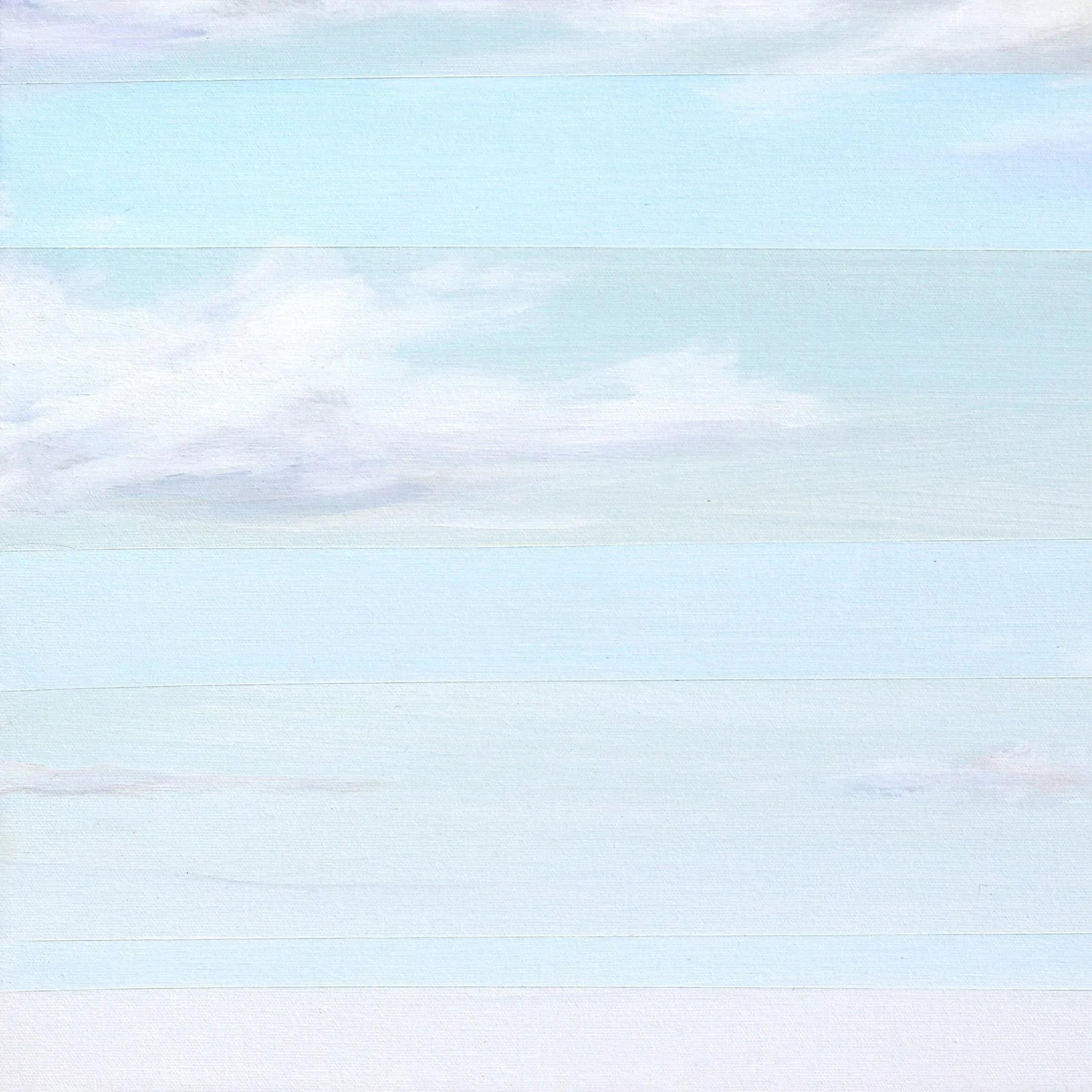 Morning Breeze 2 - Contemporary Landscape Pastel Soft Blue and Orange Original Painting on Canvas by - 4