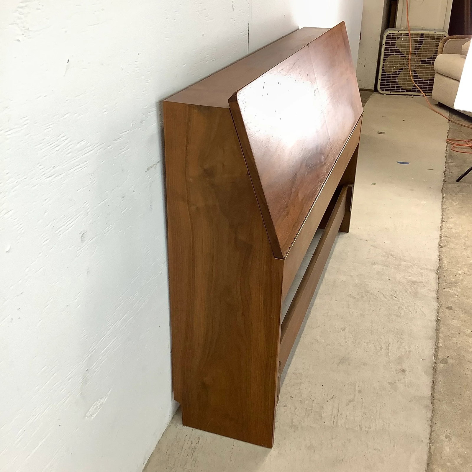 Mid-Century Full Size Storage Headboard- Drexel Declaration - 5