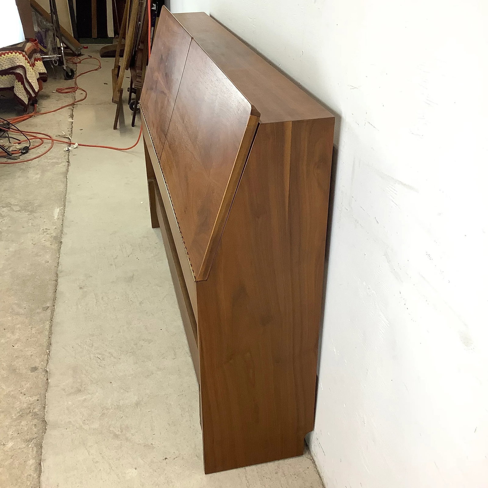 Mid-Century Full Size Storage Headboard- Drexel Declaration - 6