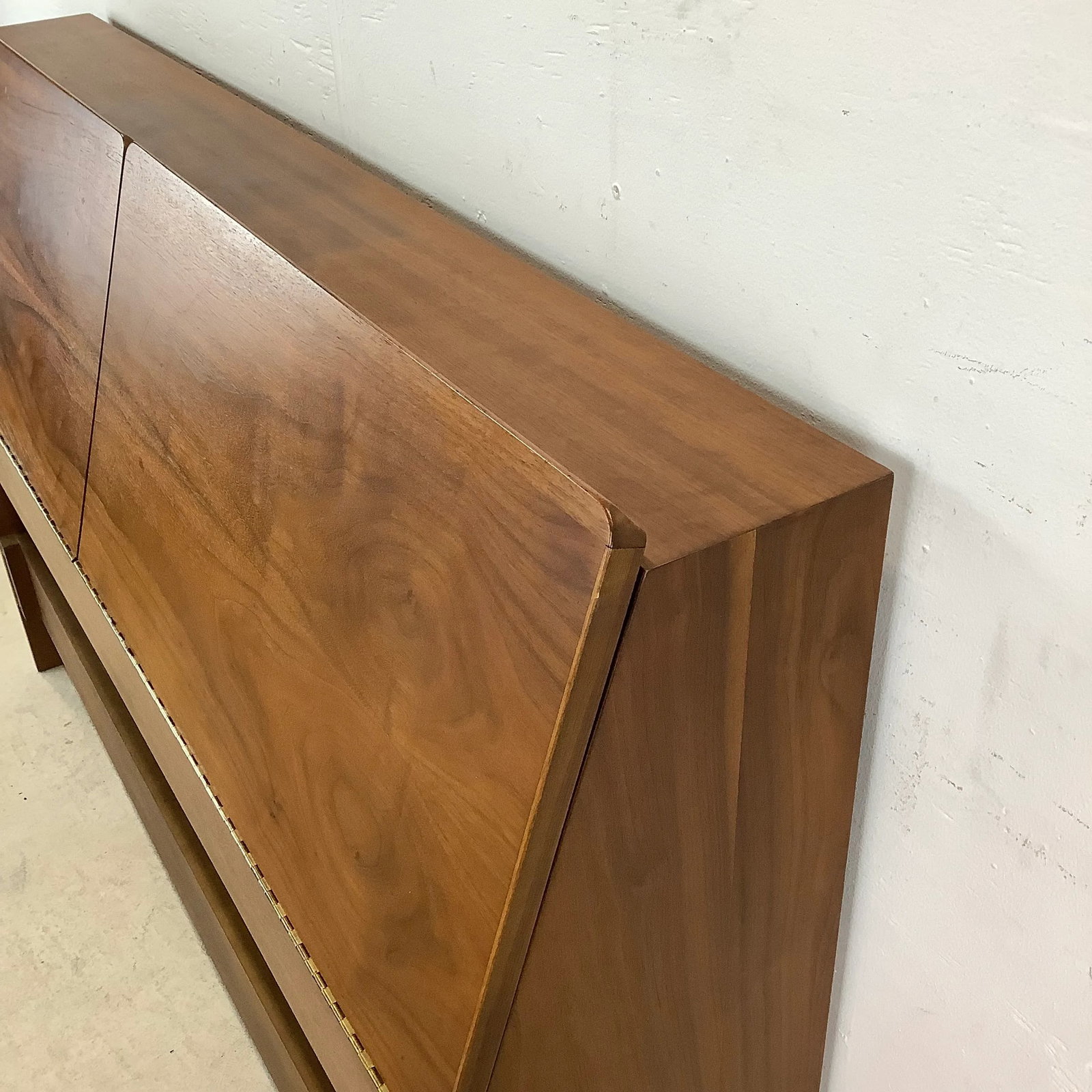 Mid-Century Full Size Storage Headboard- Drexel Declaration - 9