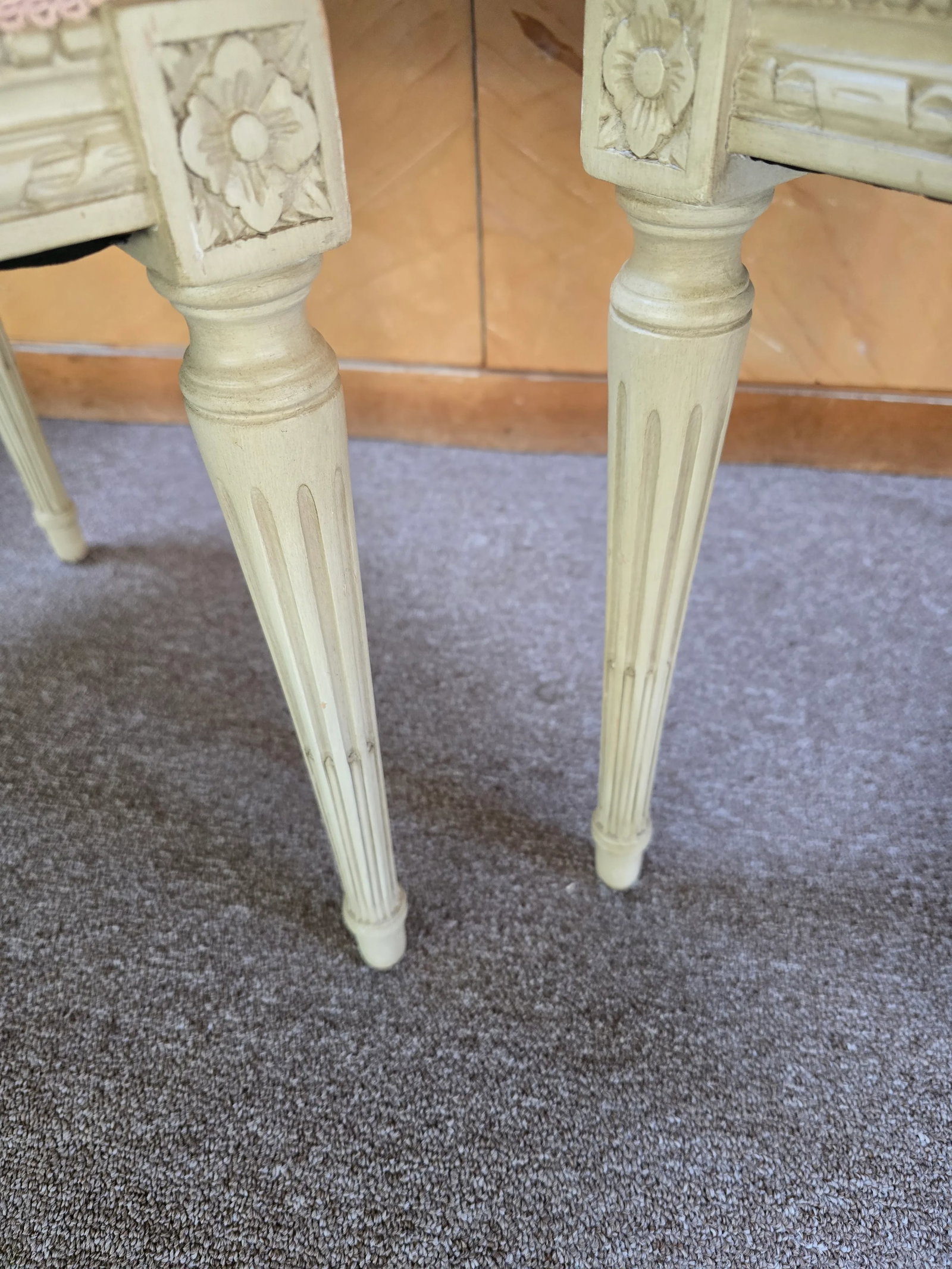 1960s Mid Century Louis XV Style French Pair of Chairs - 3