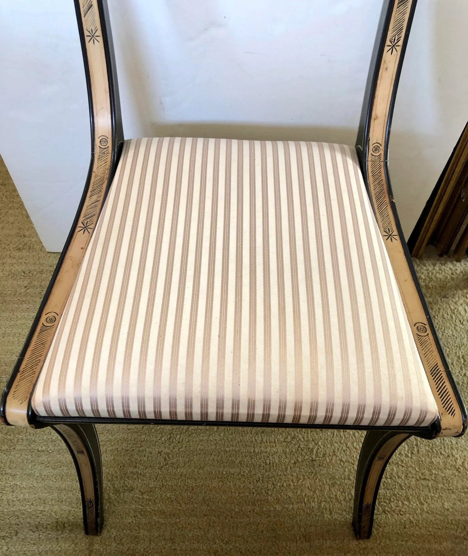 Pair of Vintage Empire Style Side Chairs - 4