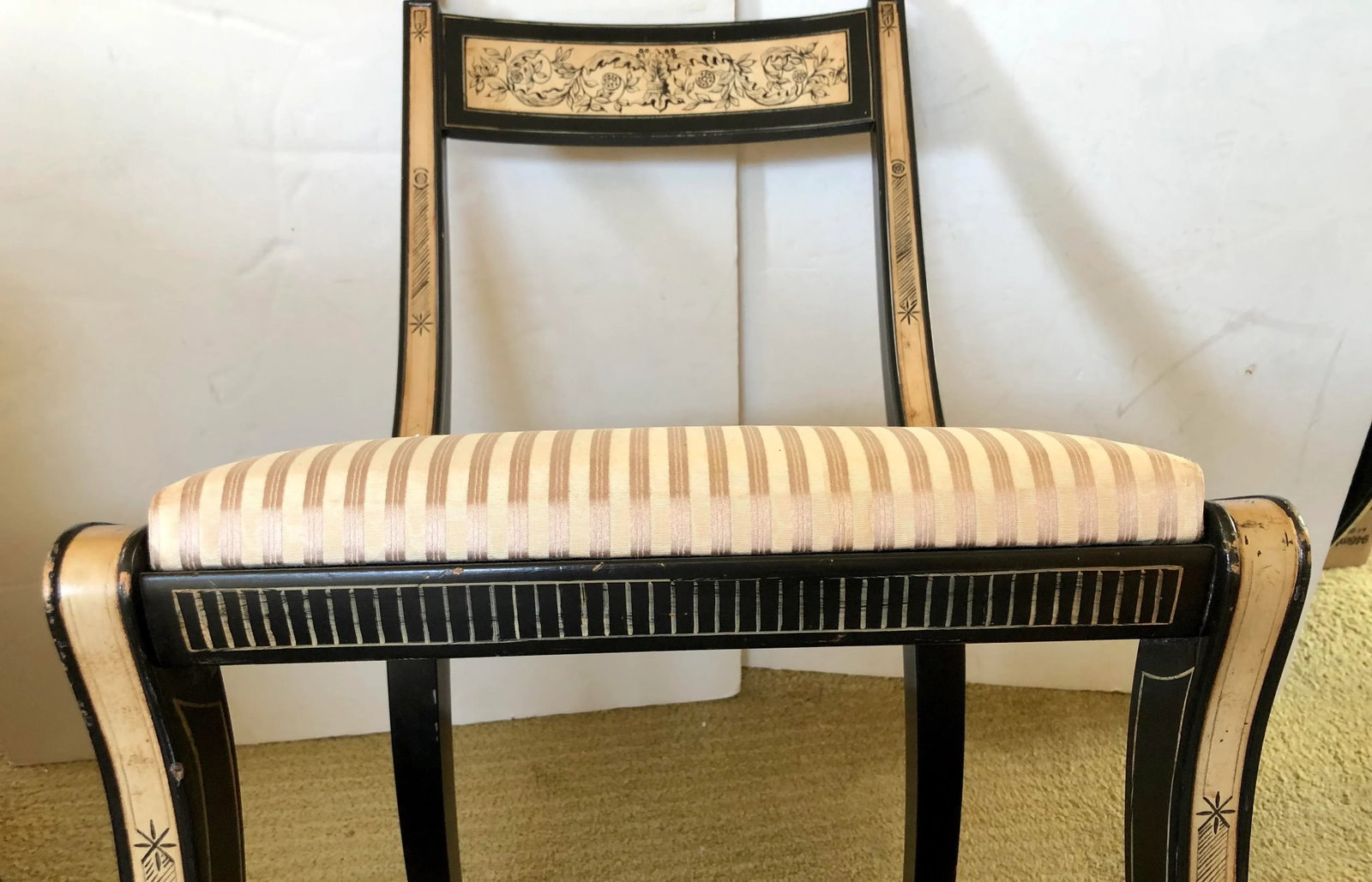 Pair of Vintage Empire Style Side Chairs - 6