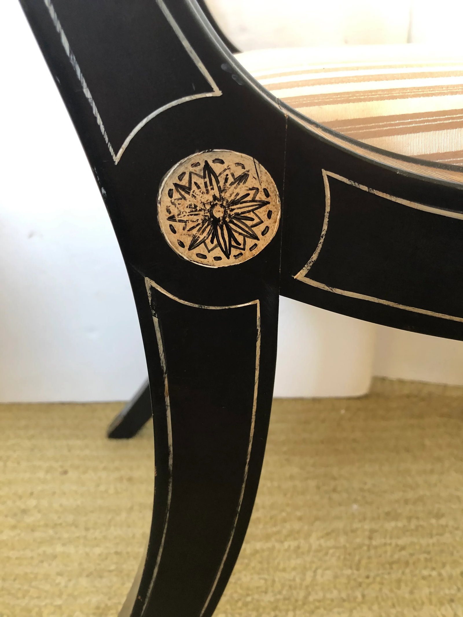 Pair of Vintage Empire Style Side Chairs - 8